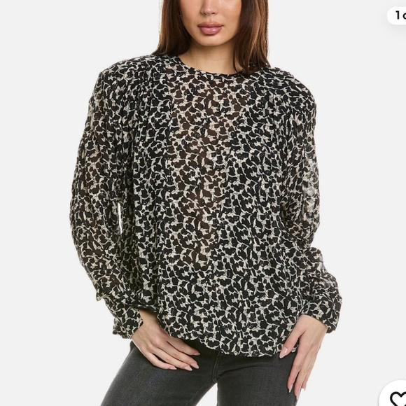 Isabel Marant Tops - Isabel Marant E'toile
Midway printed 
Blouse Women's Black White Patterned Top